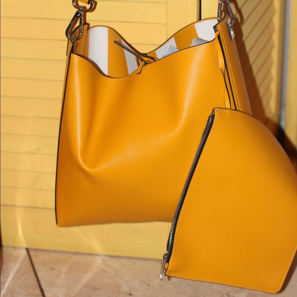 Yellow Zara bag
